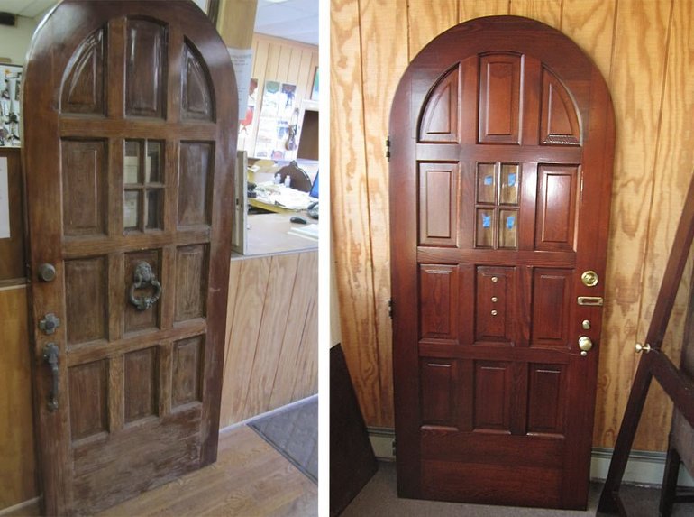 Реставрация старой двери