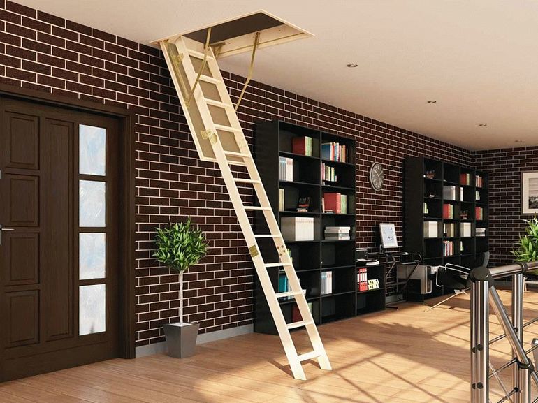 Дизайн чердачной лестницы
