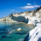 Природные лестницы белой Скалы-деи-Турки на Сицилии