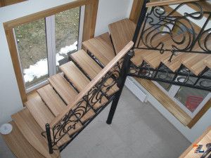 Комбинированная домашняя лестница