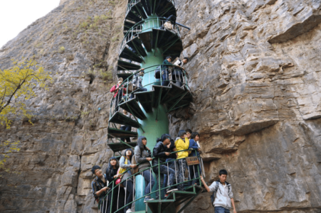 лестницы в горах китая фото