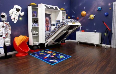 Дизайн детской комнаты в космическом стиле