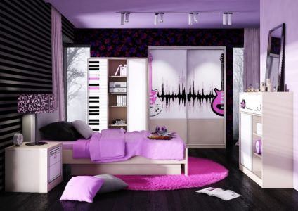 Современный дизайн комнаты для девочки